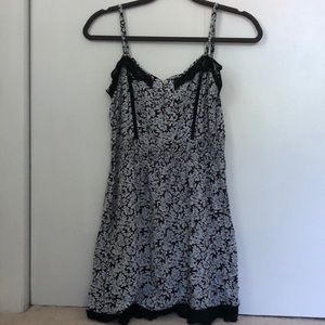 Spaghetti strap light blue sun dress